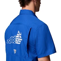 Men's Columbia Royal Kentucky Wildcats Slack Tide Camp Button-Up Shirt