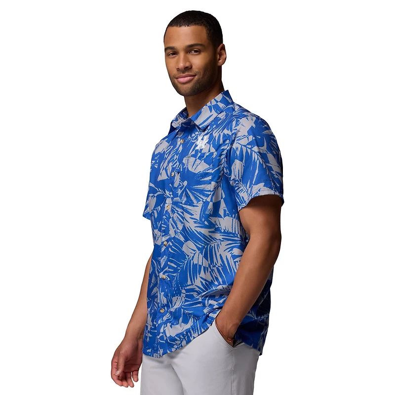 Chemise boutonnée Columbia Royal Kentucky Wildcats Super Slack Tide Omni-Wick pour homme