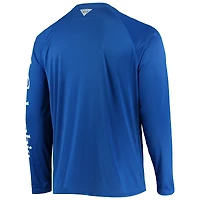 T-shirt à manches longues raglan Columbia Royal Kentucky Wildcats Terminal Tackle Omni-Shade pour homme