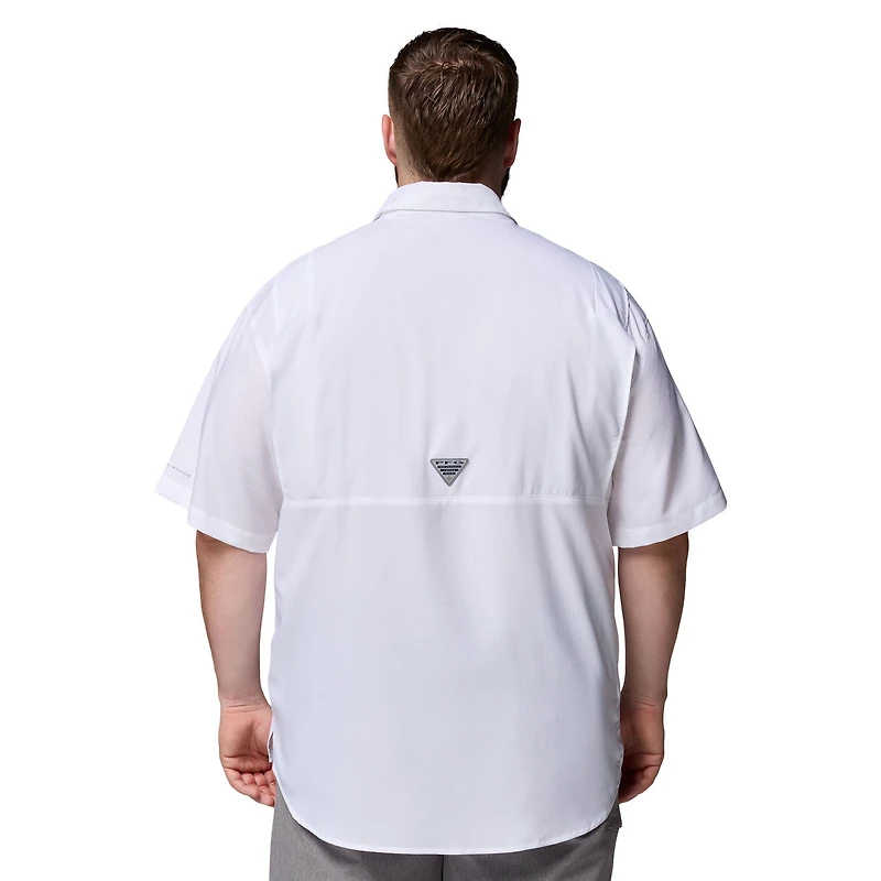 Men's Columbia  White Kentucky Wildcats Big & Tall Tamiami Omni-Shade Button-Down Shirt