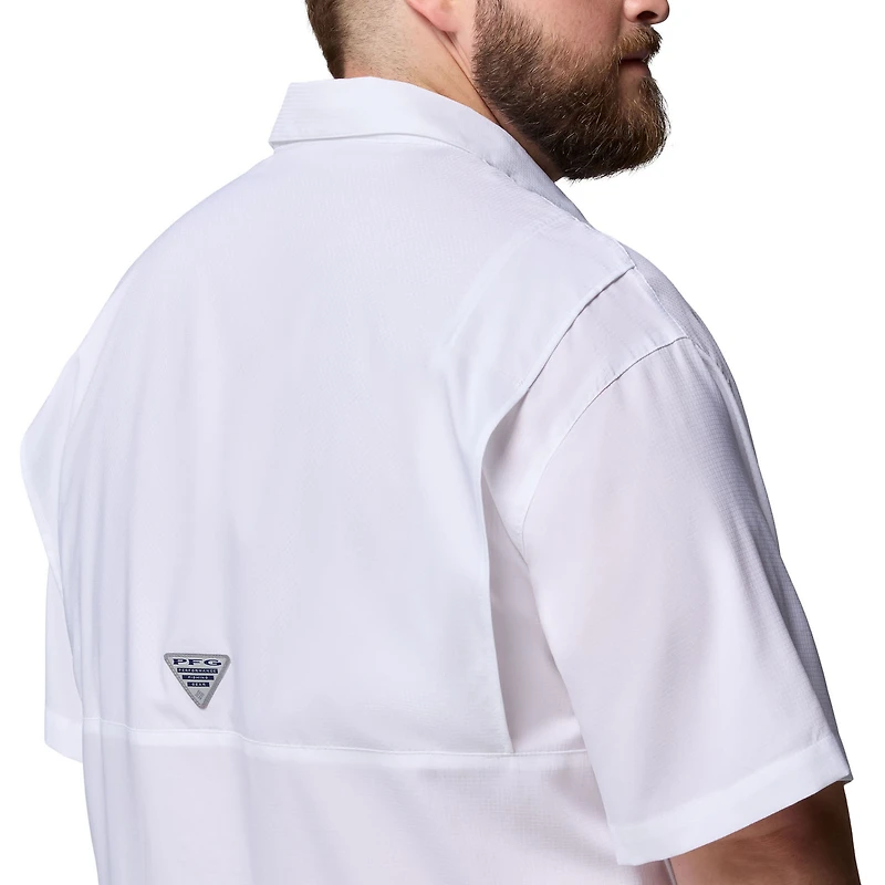 Men's Columbia  White Kentucky Wildcats Big & Tall Tamiami Omni-Shade Button-Down Shirt