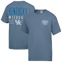 T-shirt bleu ComfortWash pour homme, motif Big Name des Kentucky Wildcats