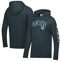 Sweat à capuche ComfortWash Anthracite Kentucky Wildcats Two Hit pour homme