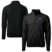 Veste polaire à fermeture éclair quart de tour pour homme, coupe-vent et buck, logo des anciens Wildcats du Kentucky, Cascade Eco Sherpa