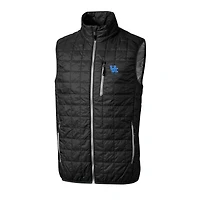 Men's Cutter & Buck  Black Kentucky Wildcats Alumni Logo Rainier PrimaLoft Eco Insulated Full-Zip Puffer Vest