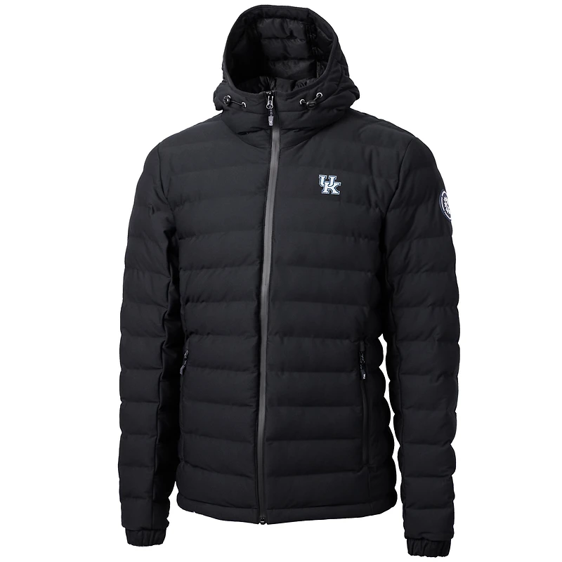 Veste matelassée isolante entièrement zippée pour homme, noire, des Kentucky Wildcats, Mission Ridge Repreve Eco, Cutter & Buck