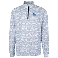 Pull-over extensible à fermeture éclair quart de tour pour homme, couleur anthracite, motif camouflage Traverse, Kentucky Wildcats, grandes tailles