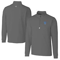 Pull-over extensible à fermeture éclair quart de tour pour homme, gris, avec logo des anciens Wildcats du Kentucky, Cutter & Buck