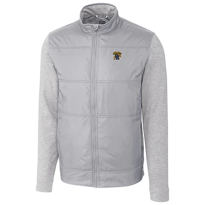 Veste zippée intégrale grise pour homme, modèle grand et grand, style Stealth, des Kentucky Wildcats, Cutter & Buck