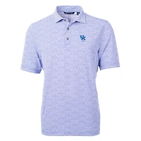 Polo Cutter & Buck Royal Kentucky Wildcats Alumni Logo DryTec Virtue Eco Pique à imprimé botanique recyclé