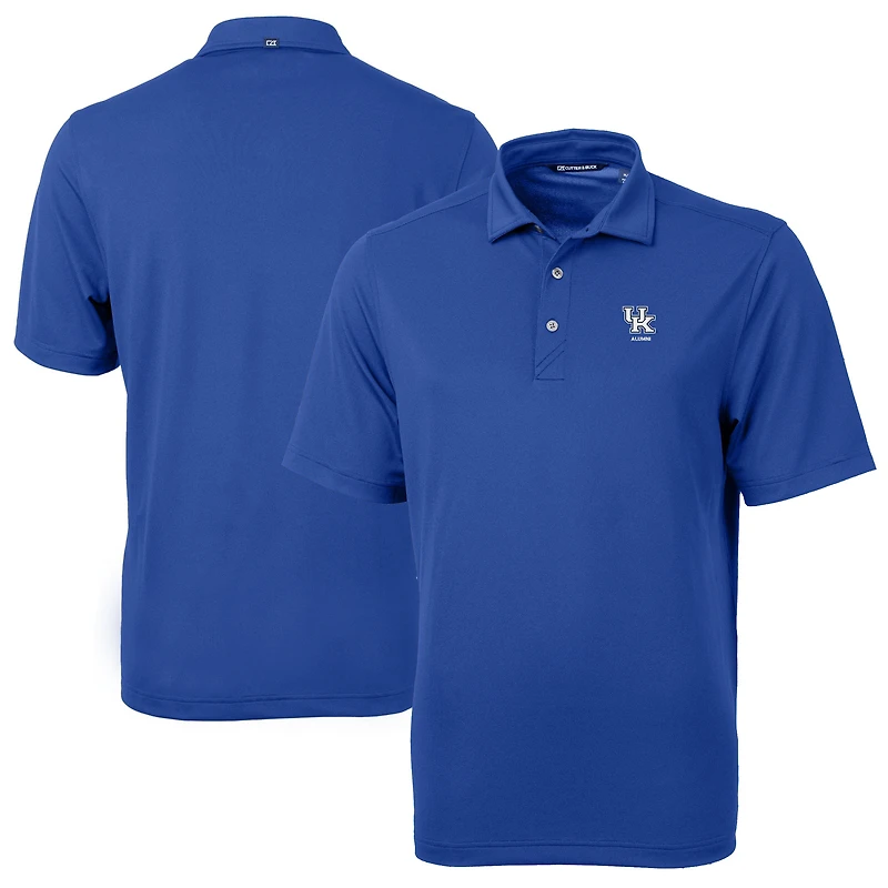 Polo recyclé en piqué écologique pour homme Cutter & Buck Royal Kentucky Wildcats Alumni Logo Virtue