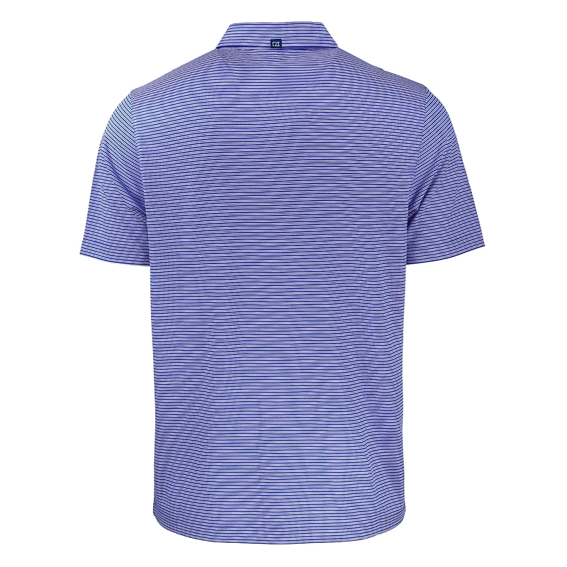 Men's Cutter & Buck Royal Kentucky Wildcats Forge Eco Double Stripe Stretch Recycled Polo