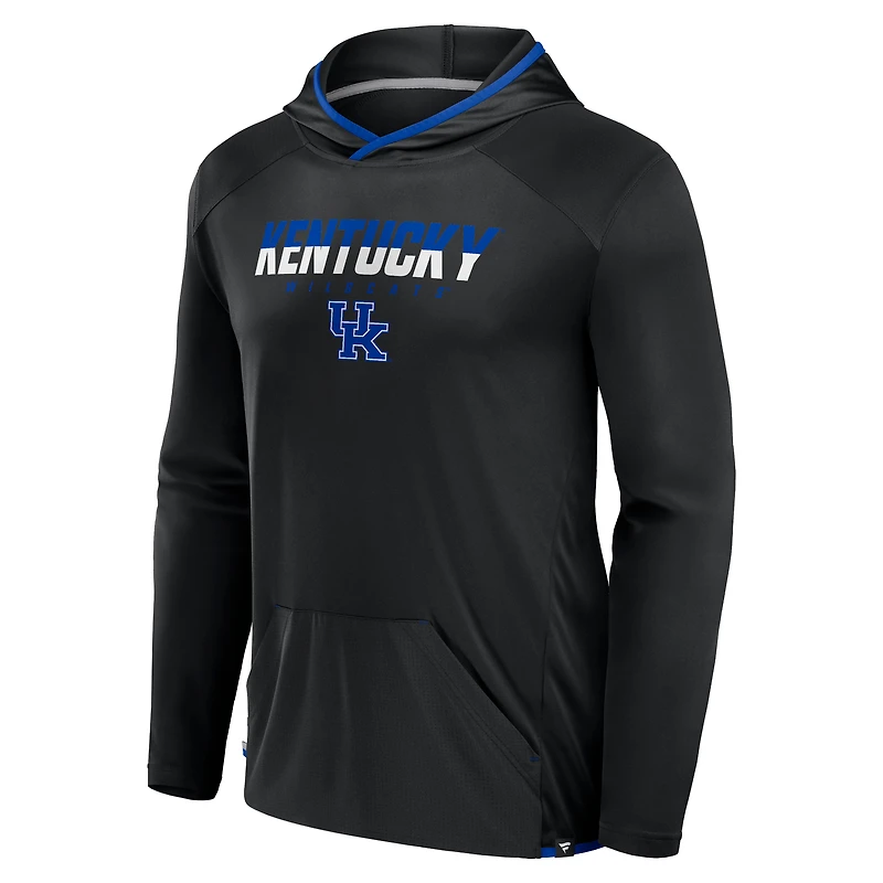T-shirt à capuche de transition noir/bleu royal pour hommes Fanatics Kentucky Wildcats