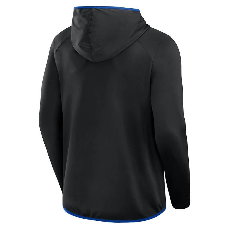 T-shirt à capuche de transition noir/bleu royal pour hommes Fanatics Kentucky Wildcats