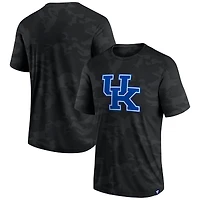 T-shirt noir avec logo camouflage Fanatics pour hommes des Wildcats du Kentucky