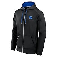 Sweat à capuche entièrement zippé Fanatics pour hommes, noir, Kentucky Wildcats Defender