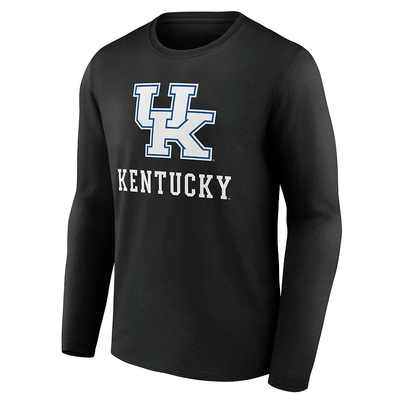 Men's Fanatics Black Kentucky Wildcats Team Lockup Long Sleeve T-Shirt