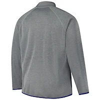 Men's Fanatics Charcoal Kentucky Wildcats Raglan Big &Tall Quarter-Zip Top