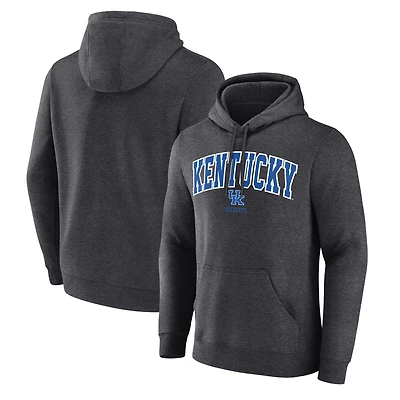 Sweat à capuche en polaire pour homme Fanatics Charcoal Kentucky Wildcats Team Wordmark