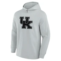 Sweat à capuche tri-blend Blaze pour hommes, gris, fanatiques, Kentucky Wildcats