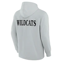 Sweat à capuche tri-blend Blaze pour hommes, gris, fanatiques, Kentucky Wildcats
