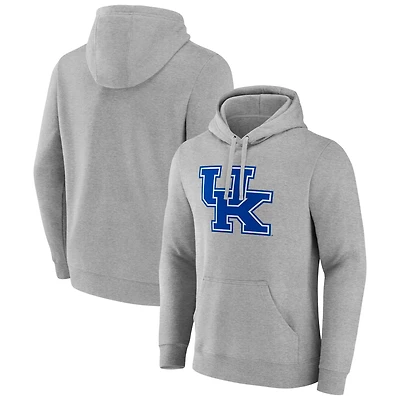 Men's Fanatics  Gray Kentucky Wildcats Primary Logo Fleece Pullover Hoodie