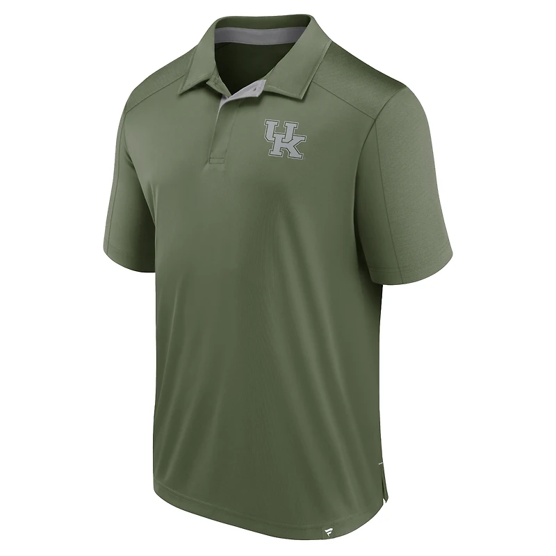 Men's Fanatics Olive Kentucky Wildcats OHT Military Appreciation Defender Polo