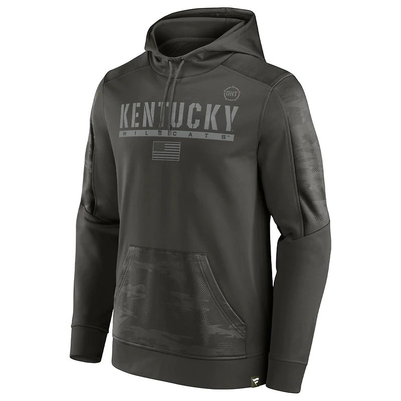 Men's Fanatics Olive Kentucky Wildcats OHT Military Appreciation Guardian Pullover Hoodie