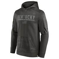 Men's Fanatics Olive Kentucky Wildcats OHT Military Appreciation Guardian Pullover Hoodie