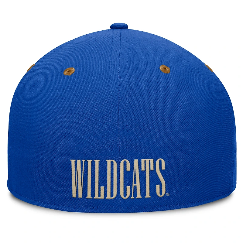 Casquette ajustée NoBo pour homme, bleu royal/marron, des Wildcats du Kentucky