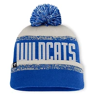 Men's Fanatics Royal/Gray Kentucky Wildcats Thrive Cuffed Knit Hat with Pom