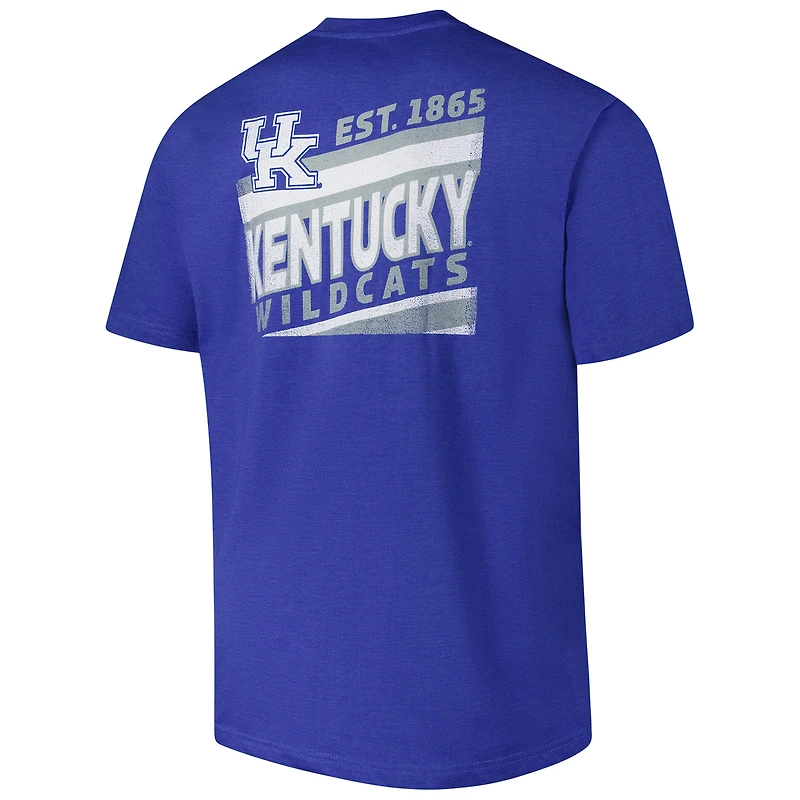 T-shirt délavé idéal pour hommes Fanatics Royal Kentucky Wildcats Big & Tall