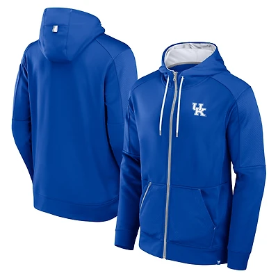 Sweat à capuche entièrement zippé pour homme Fanatics Royal Kentucky Wildcats Defender