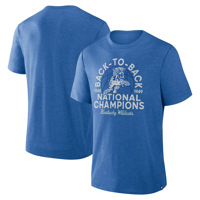 Men's Fanatics Royal Kentucky Wildcats Dynamic Showdown Tri-Blend T-Shirt