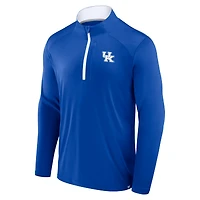Men's Fanatics Royal Kentucky Wildcats Fundamental Defender Quarter-Zip Jacket