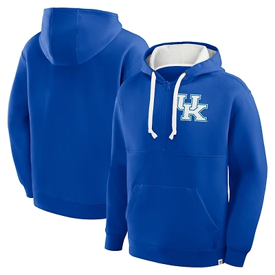 Sweat à capuche demi-zippé Premium Rise And Conquer pour homme Fanatics Royal Kentucky Wildcats Hometown