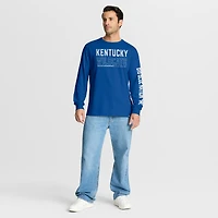 Men's Fanatics Royal Kentucky Wildcats Quad Fuel The Fire Long Sleeve T-Shirt