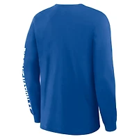 Men's Fanatics Royal Kentucky Wildcats Quad Fuel The Fire Long Sleeve T-Shirt