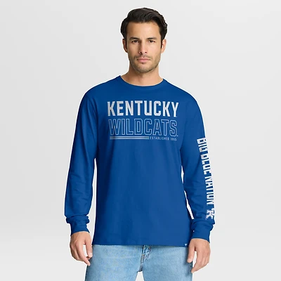 Men's Fanatics Royal Kentucky Wildcats Quad Fuel The Fire Long Sleeve T-Shirt