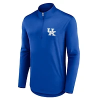 Men's Fanatics Royal Kentucky Wildcats Quarterback Mock Neck Quarter-Zip Top