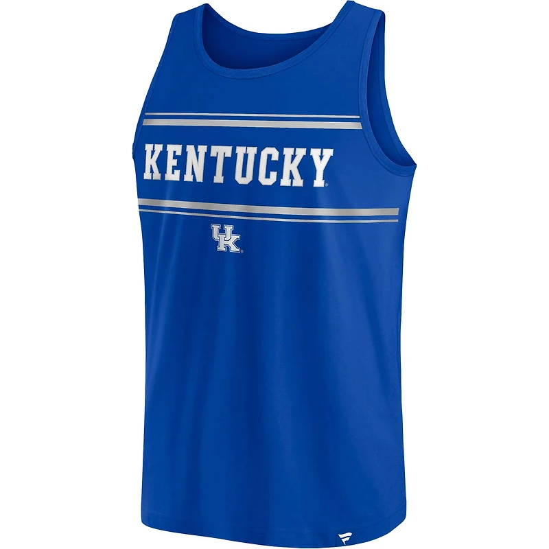Débardeur à rayures Fanatics Royal Kentucky Wildcats pour hommes