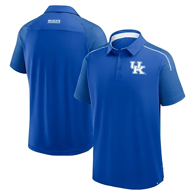 Polo raglan pour homme Fanatics Royal Kentucky Wildcats Take The Lead Defender
