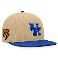 Casquette Snapback Kentucky Wildcats pour hommes Fanatics Tan