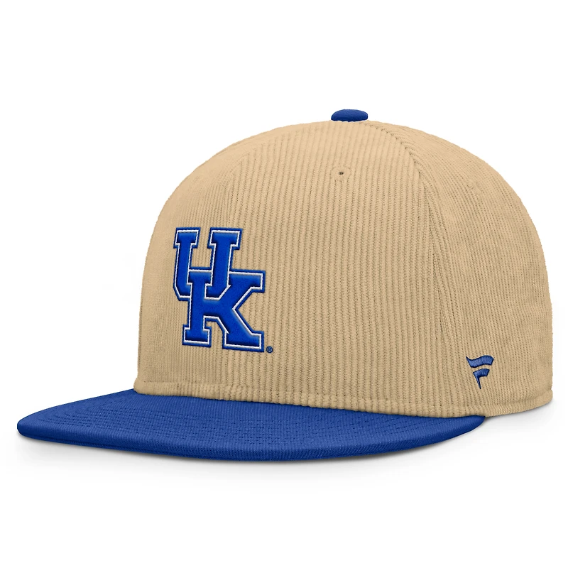 Casquette Snapback Kentucky Wildcats pour hommes Fanatics Tan