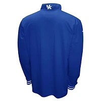 Ensemble 3-en-1 Franchise Club Royal Kentucky Wildcats : t-shirt double couche et pull à fermeture éclair quart de tour