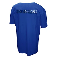 Ensemble 3-en-1 Franchise Club Royal Kentucky Wildcats : t-shirt double couche et pull à fermeture éclair quart de tour