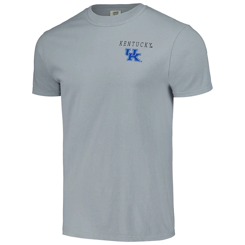 Men's Gray Kentucky Wildcats Campus Scene Comfort Colors T-Shirt
