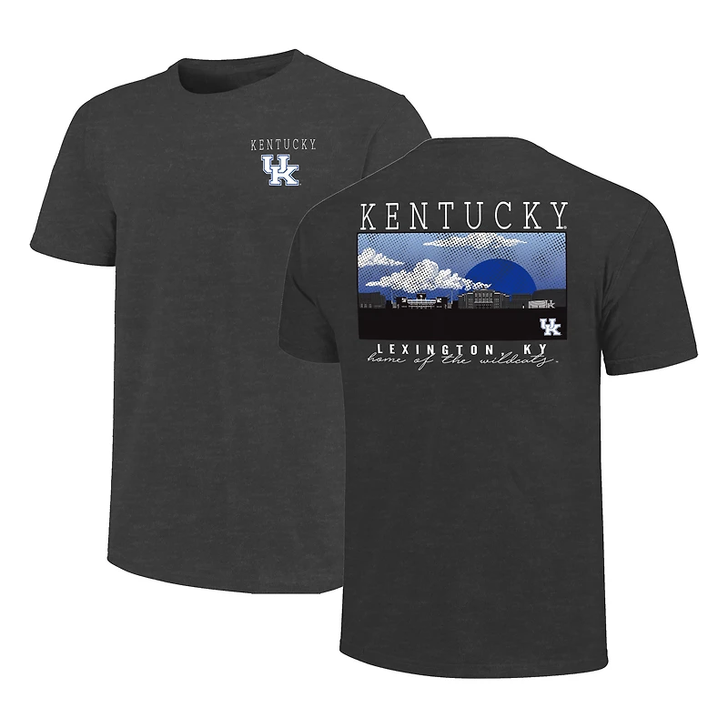T-shirt pour homme, couleur charbon chiné, motif campus des Wildcats du Kentucky, taille grande