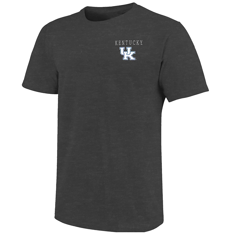 T-shirt pour homme, couleur charbon chiné, motif campus des Wildcats du Kentucky, taille grande