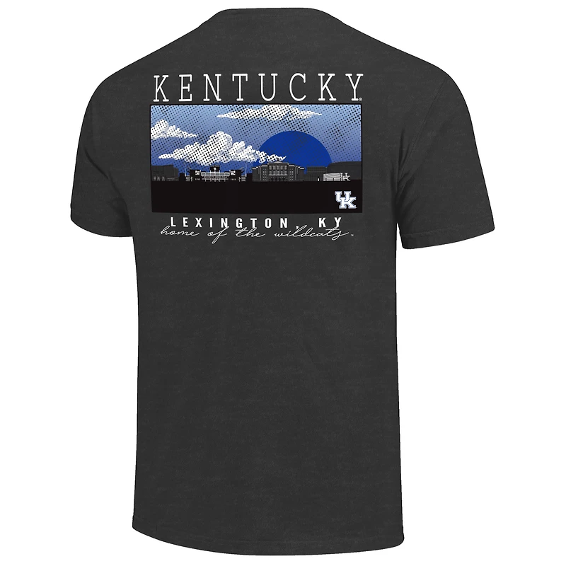 T-shirt pour homme, couleur charbon chiné, motif campus des Wildcats du Kentucky, taille grande